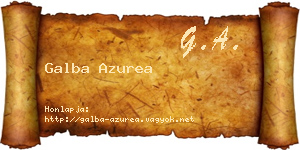 Galba Azurea névjegykártya